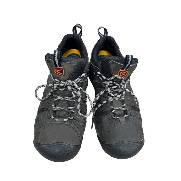 Keen men’s brown gray hiking shoes canvas/rubber/water proof 11 SKU 2941 - Picture 1 of 6